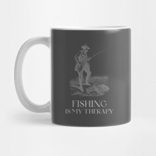 Fishing is my therapy 6 Mug